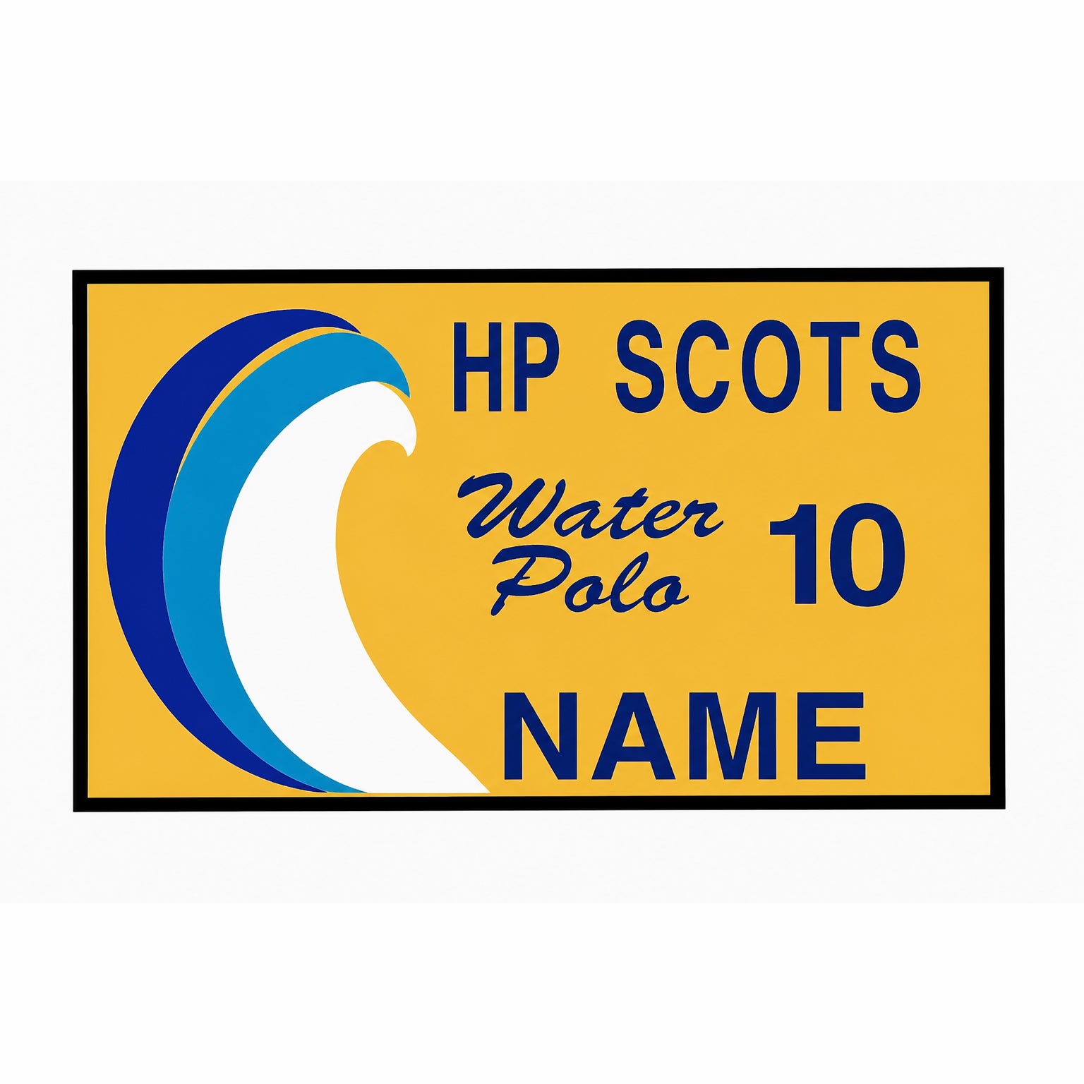 Water Polo Yard Sign
