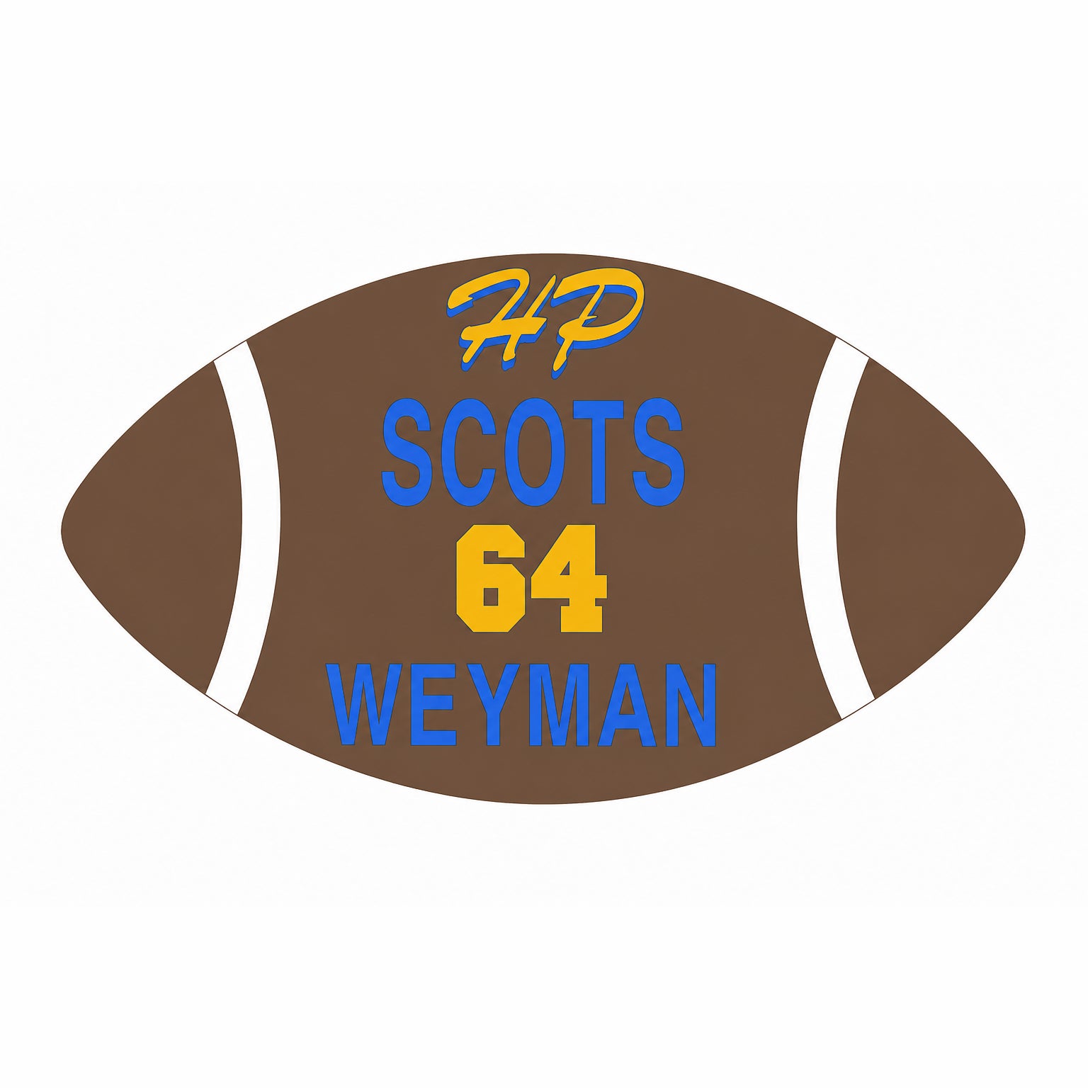 Football Yard Sign