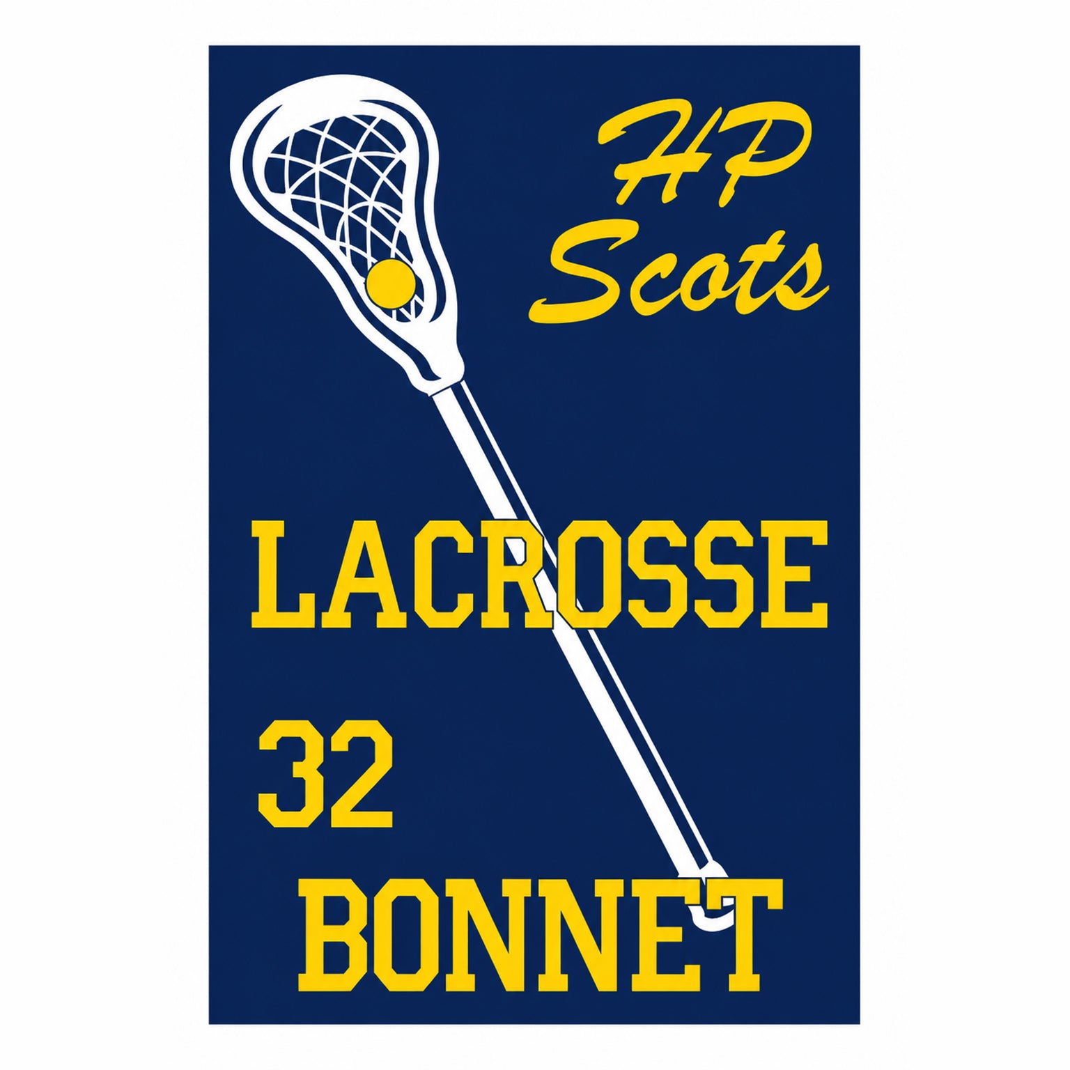 Boys Lacrosse Yard Sign