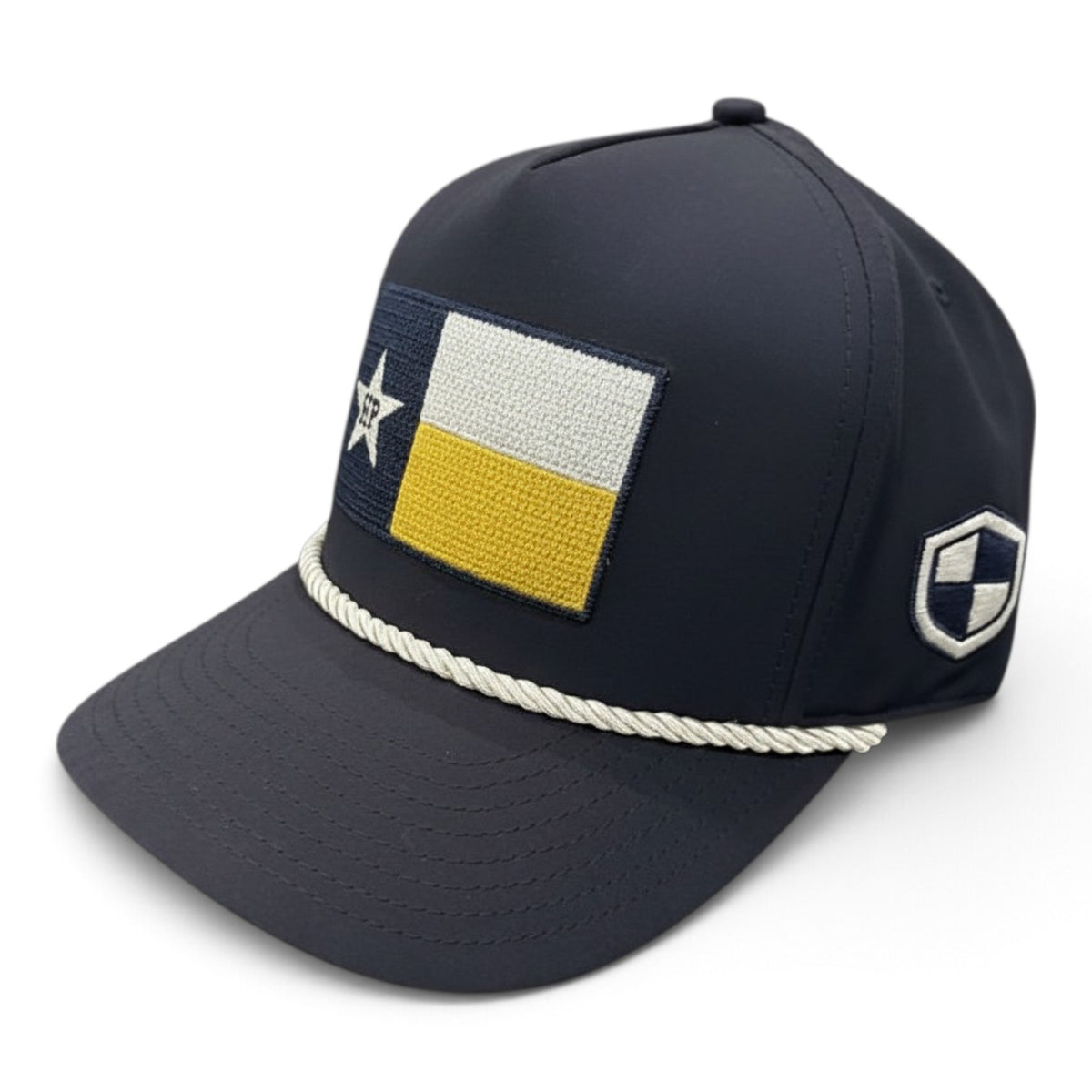 Cap - Embroidered Flag with White Rope