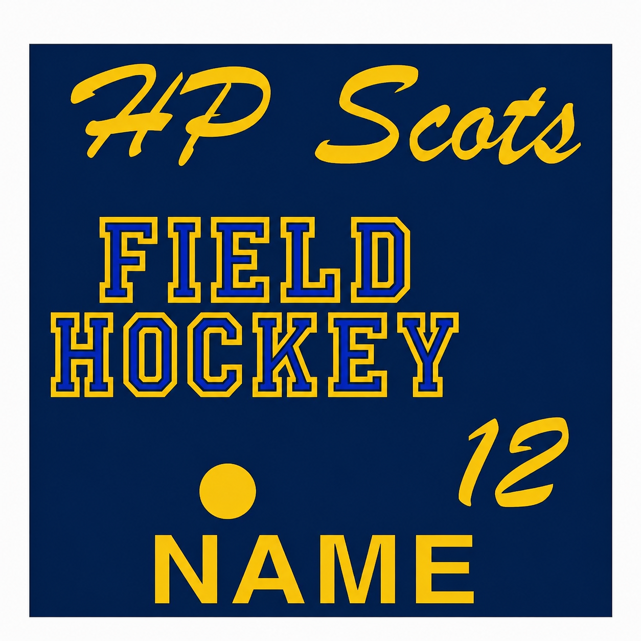 Field Hockey Yard Sign