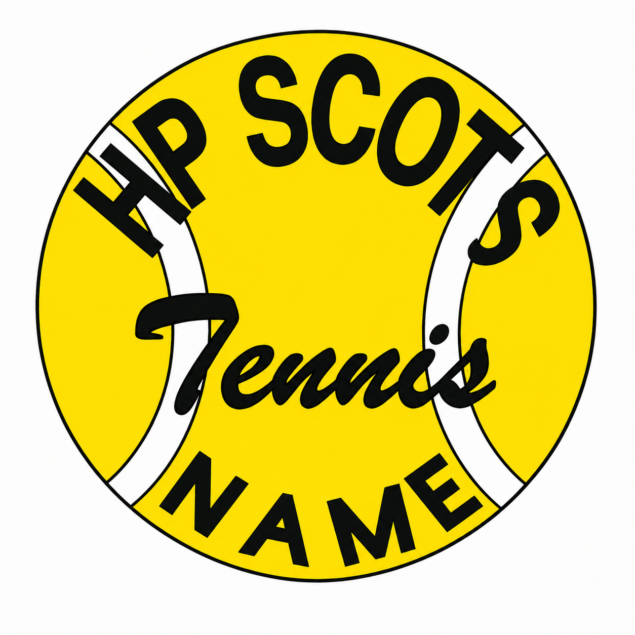 Tennis Yard Sign