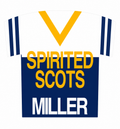 Guys Cheer Spirited Scots Yard Sign