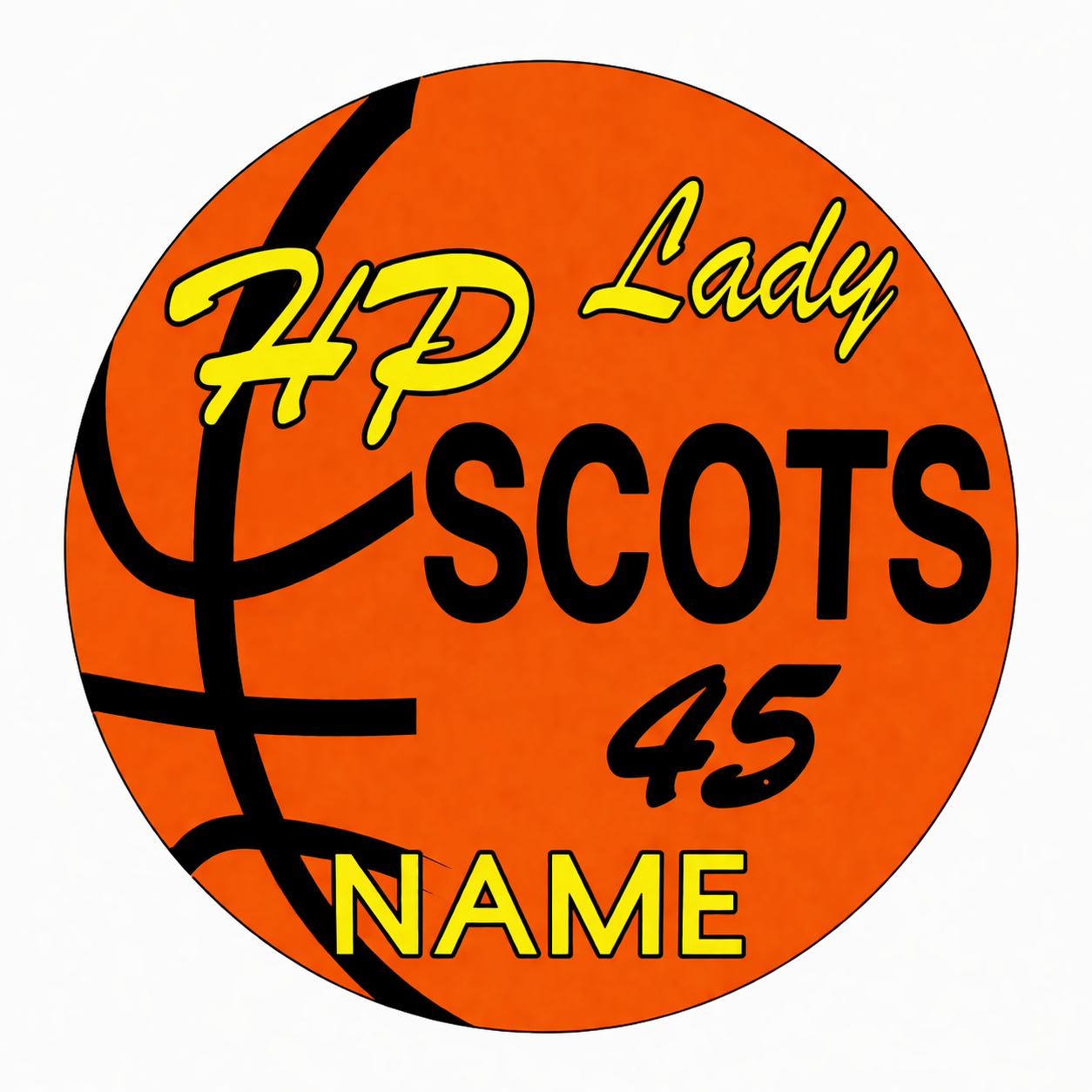 Girls Basketball Yard Sign